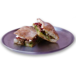 چاپاتا استیک و سس چمیچوری